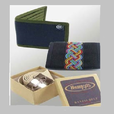 hemp wallets belts accessories