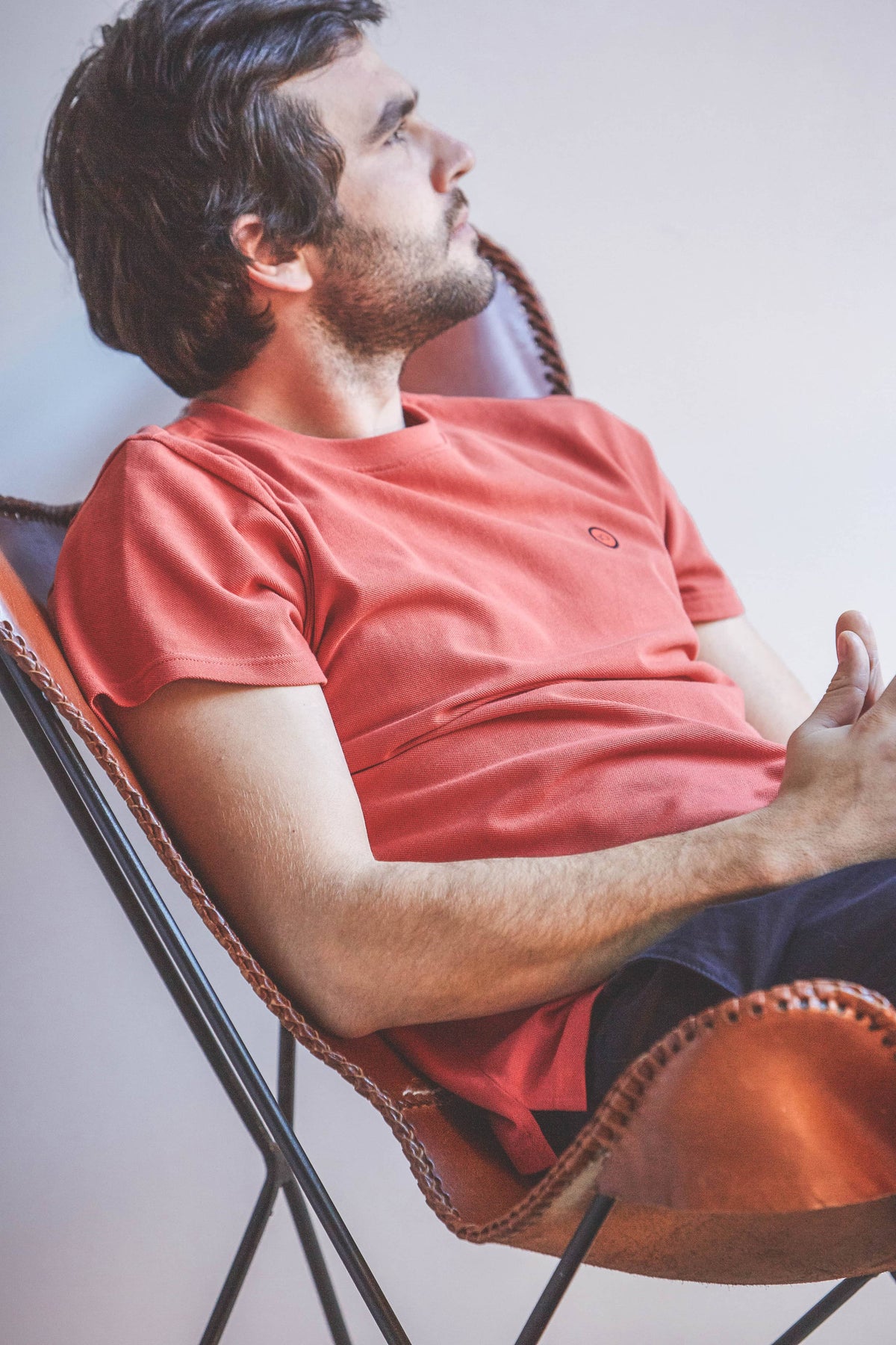 Billybelt Men's Short Sleeve Top Men's Organic Cotton Knitted T-shirt