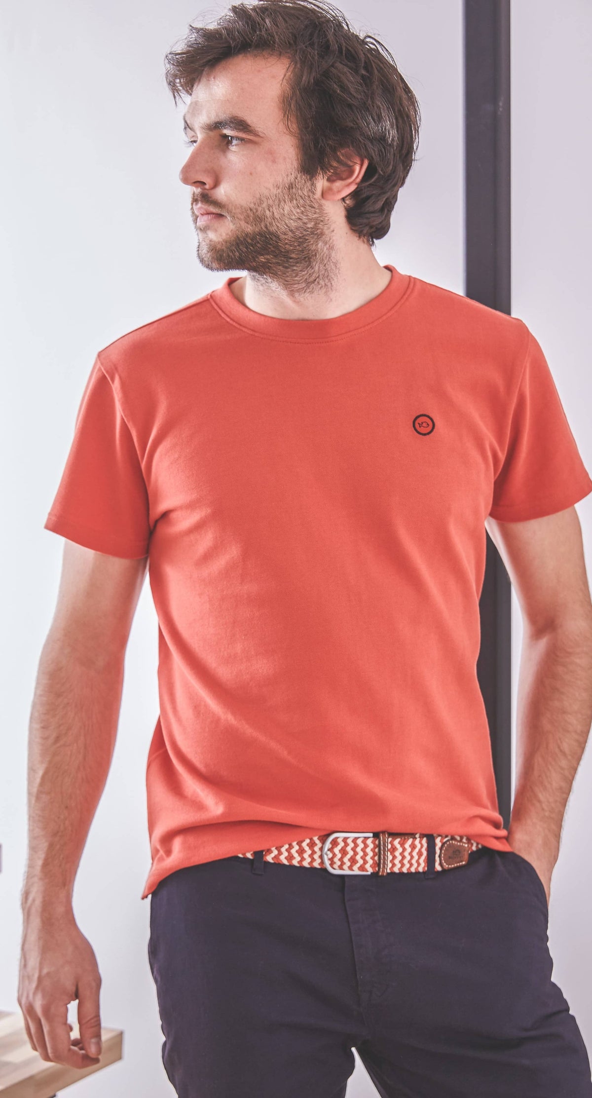 Billybelt Men's Short Sleeve Top Men's Organic Cotton Knitted T-shirt