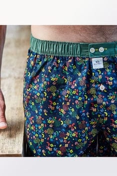 Billybelt Men's Underwear Men's Organic Cotton Boxers - Flores (S, M, L, XL, XXL)