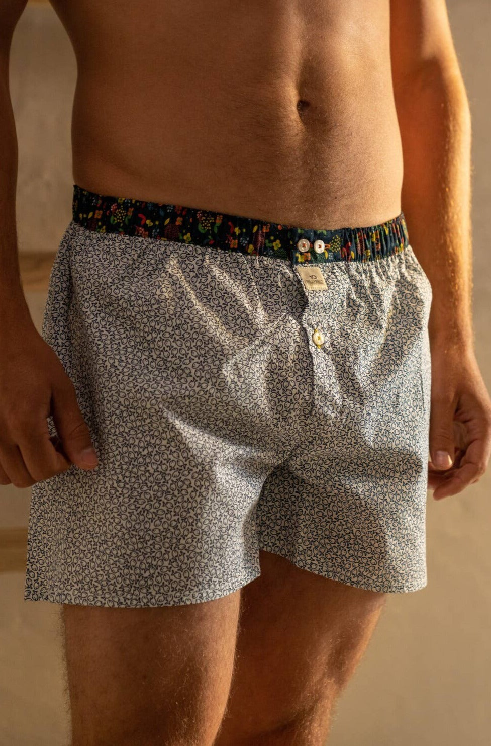 Billybelt Men&#39;s Underwear Men&#39;s Organic Cotton Boxers - Flores ca56