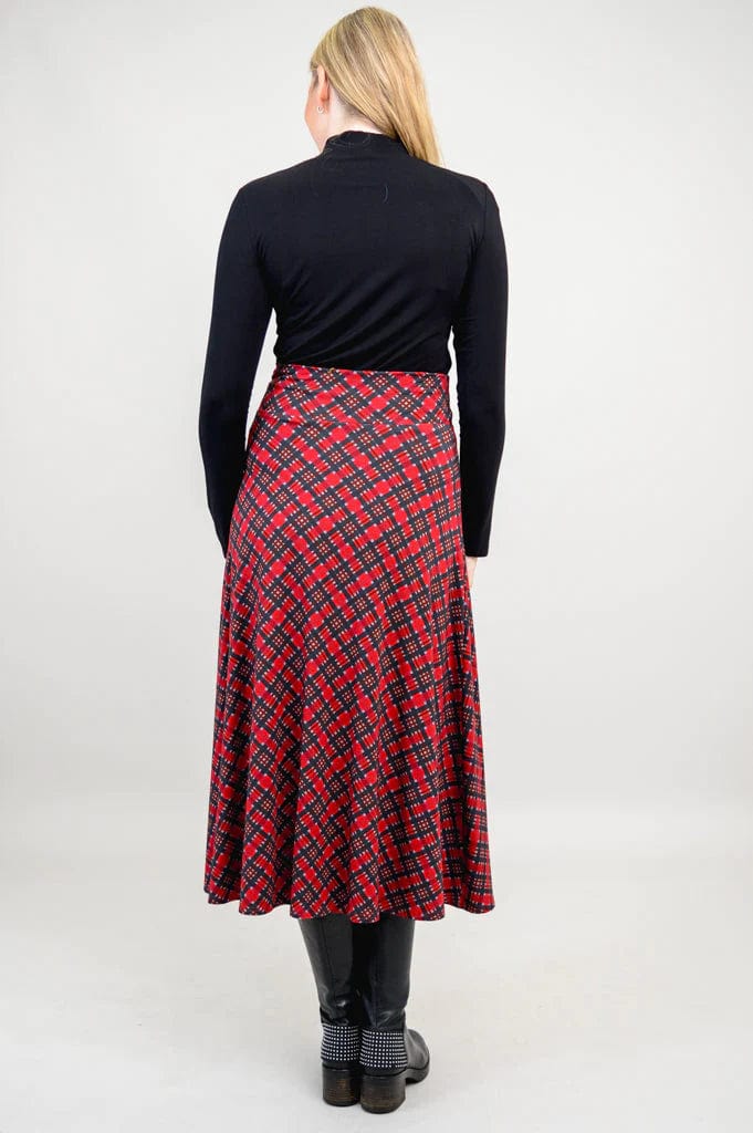 Blue Sky Women&#39;s Skirt Long Plaid Skirt - Gillian