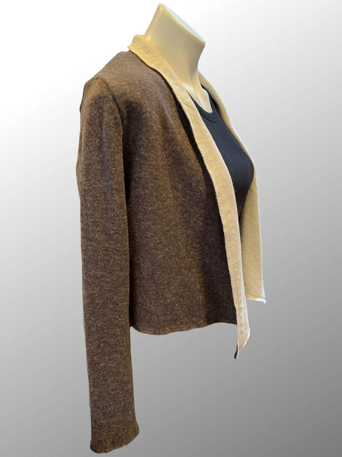 Cutloose 24 Women's Long Sleeve Top Cropped Wool Cardigan