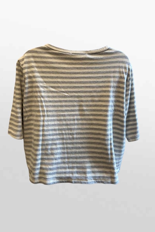 Cutloose 24 Women's Long Sleeve Top Elbow Sleeve Striped Top