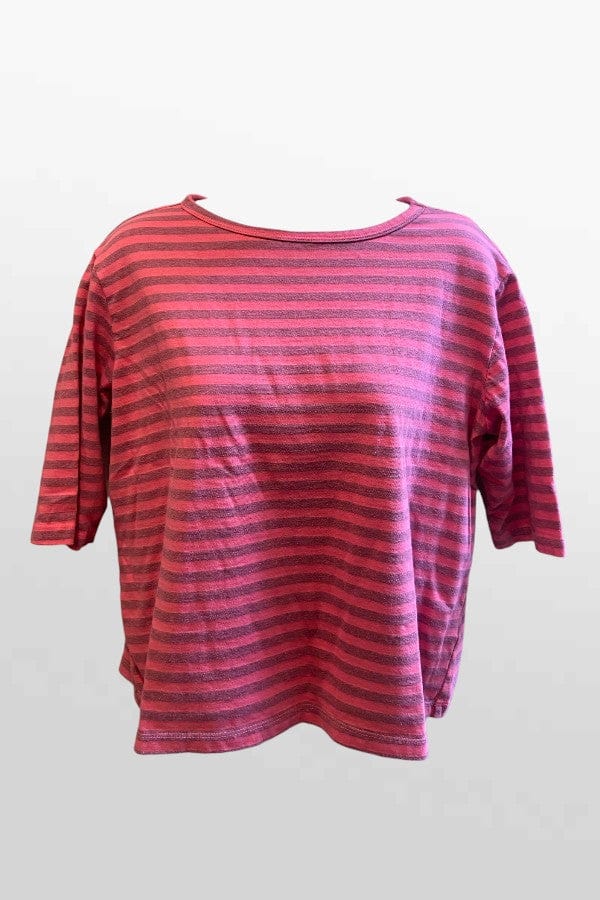 Cutloose 24 Women's Long Sleeve Top Elbow Sleeve Striped Top