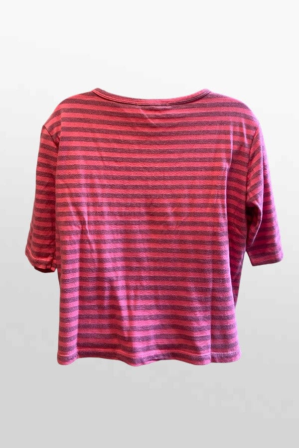 Cutloose 24 Women's Long Sleeve Top Elbow Sleeve Striped Top