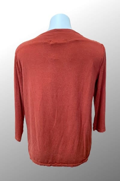 Cutloose 24 Women's Long Sleeve Top Tencel Pleat Neck Top