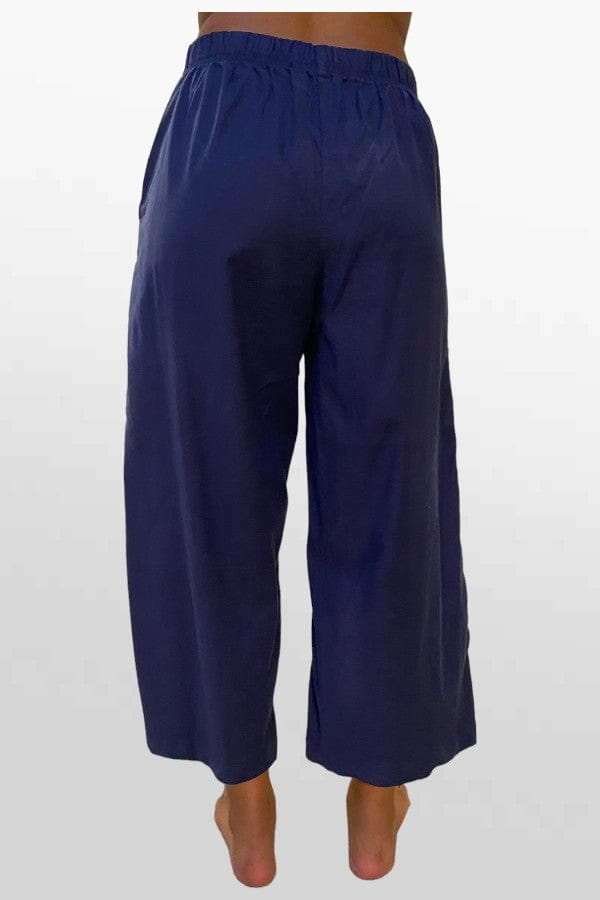 Cutloose 24 Women's Pants Linen Blend Crop Wide Leg Pants