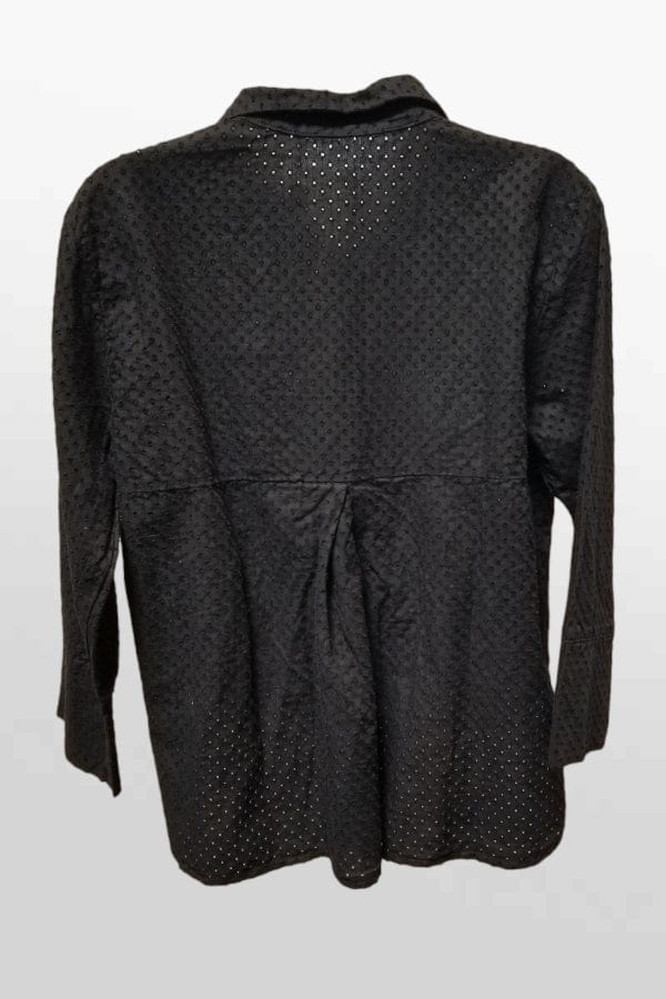 Cutloose 24 Women's Short Sleeve Top Crop Easy Shirt- Pinhole