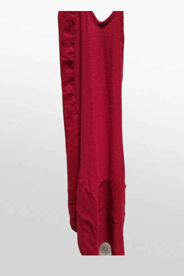 Cutloose 24 Women&#39;s Short Sleeve Top Sleeveless Tunic Dress - Linen Blend