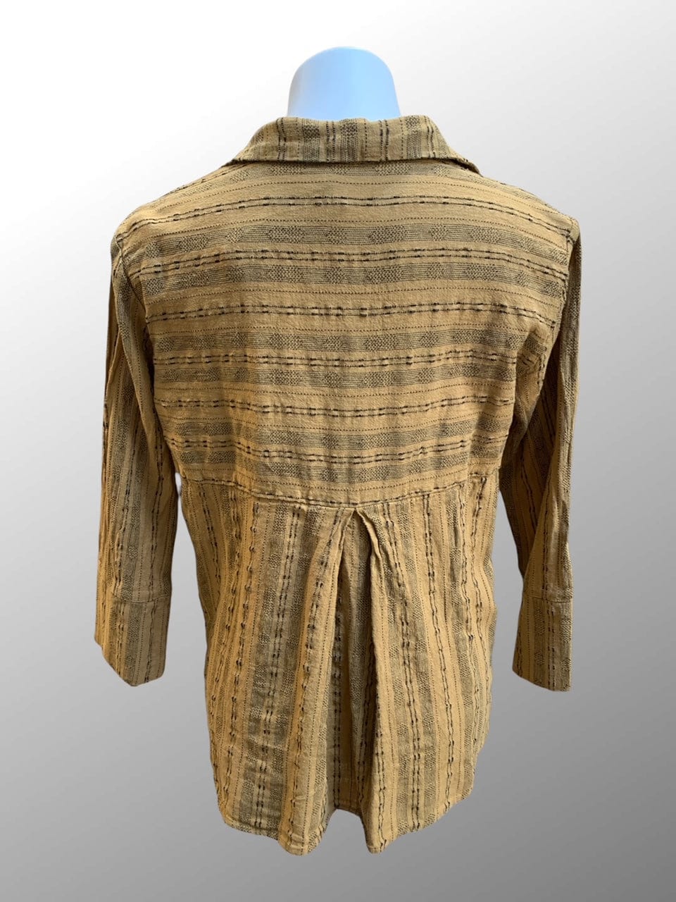 Cutloose 25 Women's Long Sleeve Top Easy Crop Pinstripe Shirt