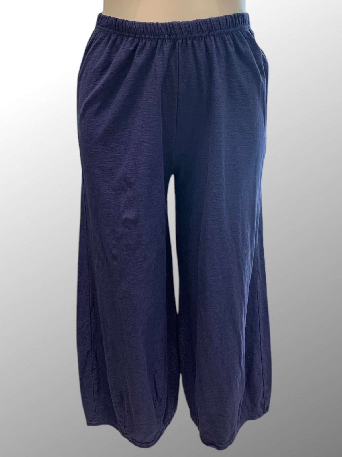 Cutloose 25 Women's Pants Admiralty Blue / XS Linen Cotton Cropped Pants with Darts