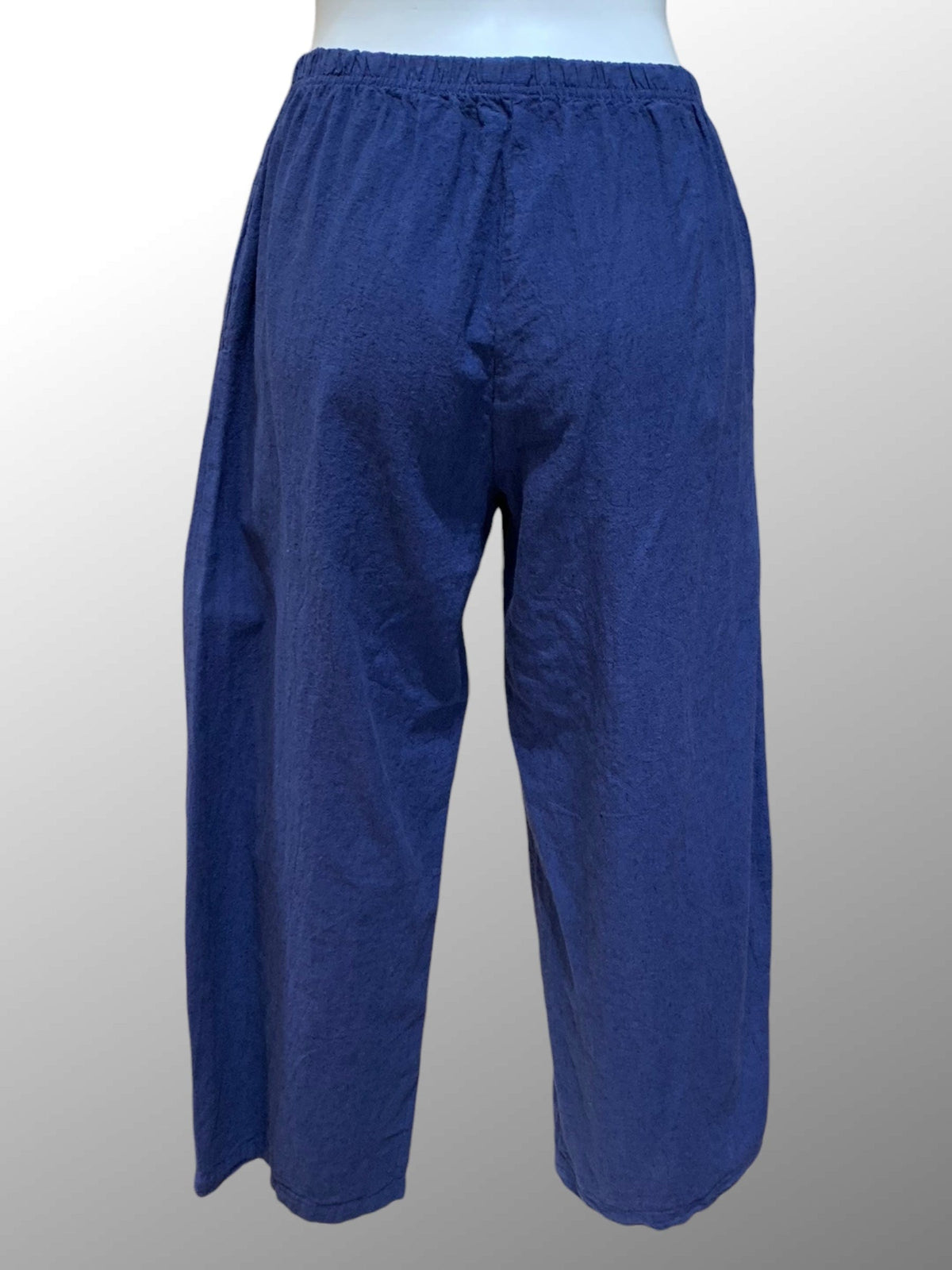 Cutloose 25 Women's Pants Barrel Crop Crosshatch Linen Pants