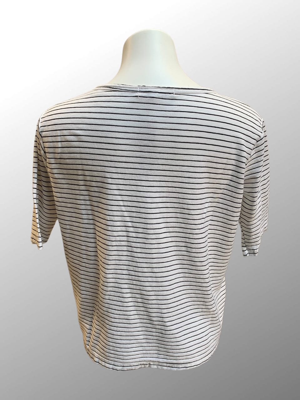 Cutloose 25 Women's Short Sleeve Top Elbow Sleeve Striped Top