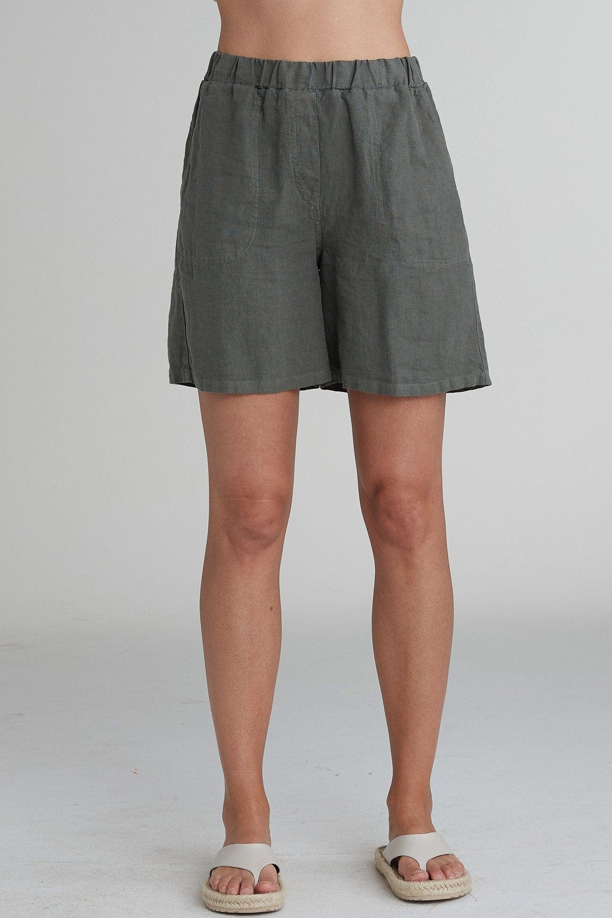 Cutloose 25 Women's Shorts Solid Linen Easy Shorts