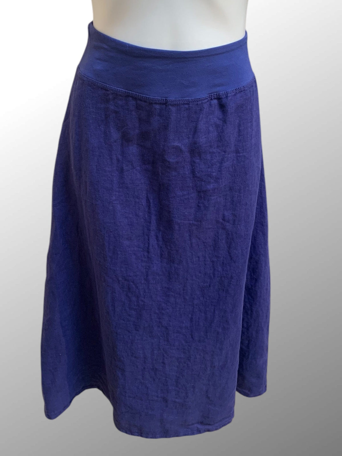 Cutloose 25 Women's Skirt Admiralty Blue / S Midi Linen A-line Skirt