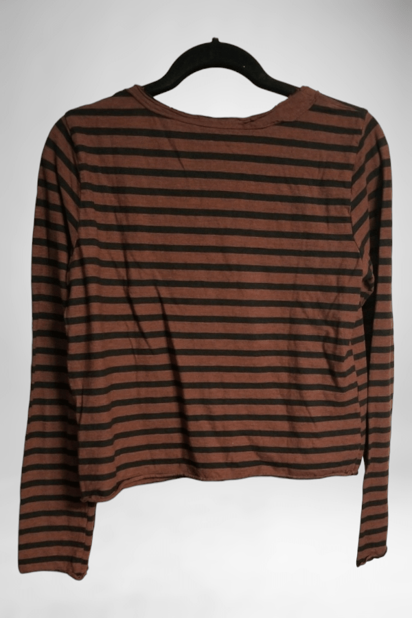 Cutloose Women's Cardigan Raw Edge Blazer - striped