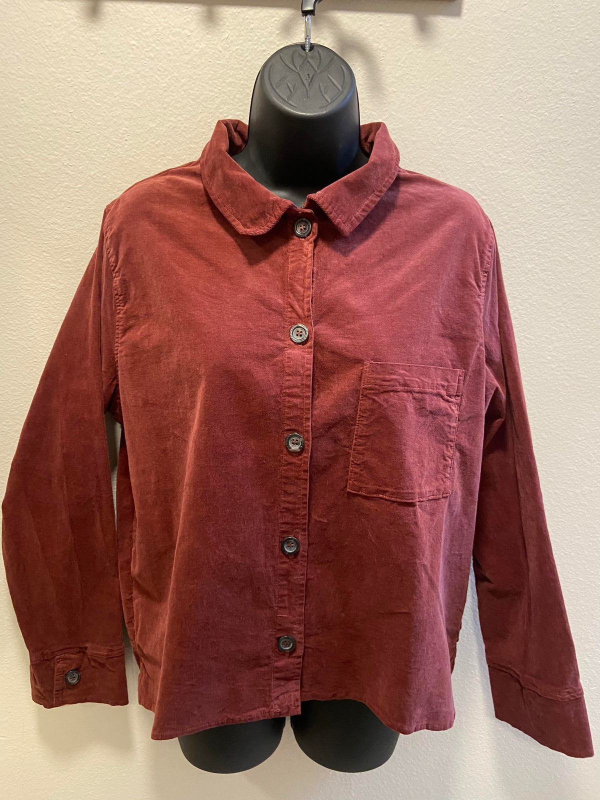 Cutloose Women's Long Sleeve Top Barnwood / L Crop Jacket - mini corduroy