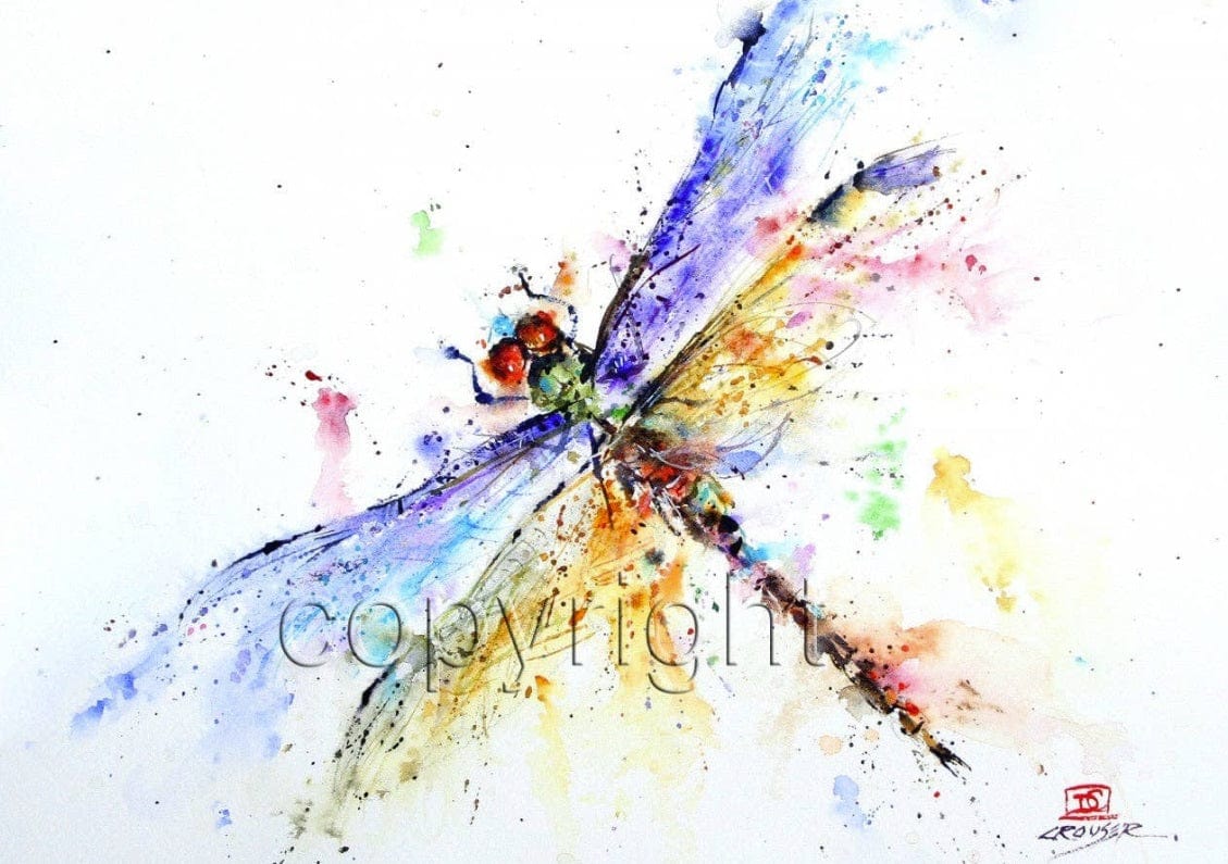 Dean Crouser Cards Gift Cards Dragonfly Artful Greeting Cards - Flying Friends