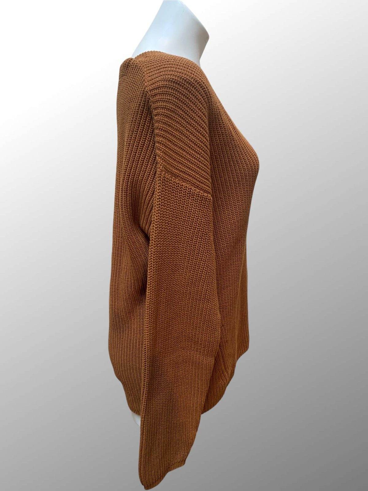 Echo Verde Women's Sweater Organic Cotton V Neck Sweater - Foxy