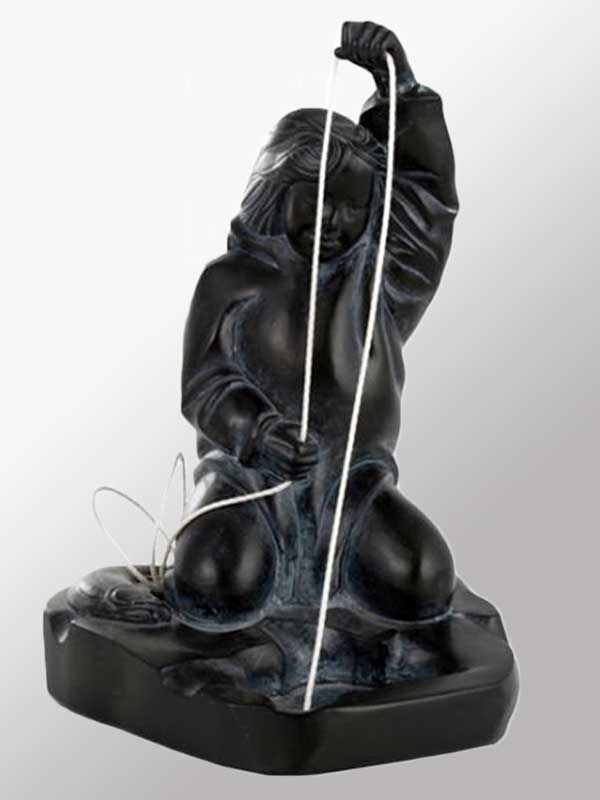 Ice Fishing Sculpture - First Nations Art - Natural Clothing Company