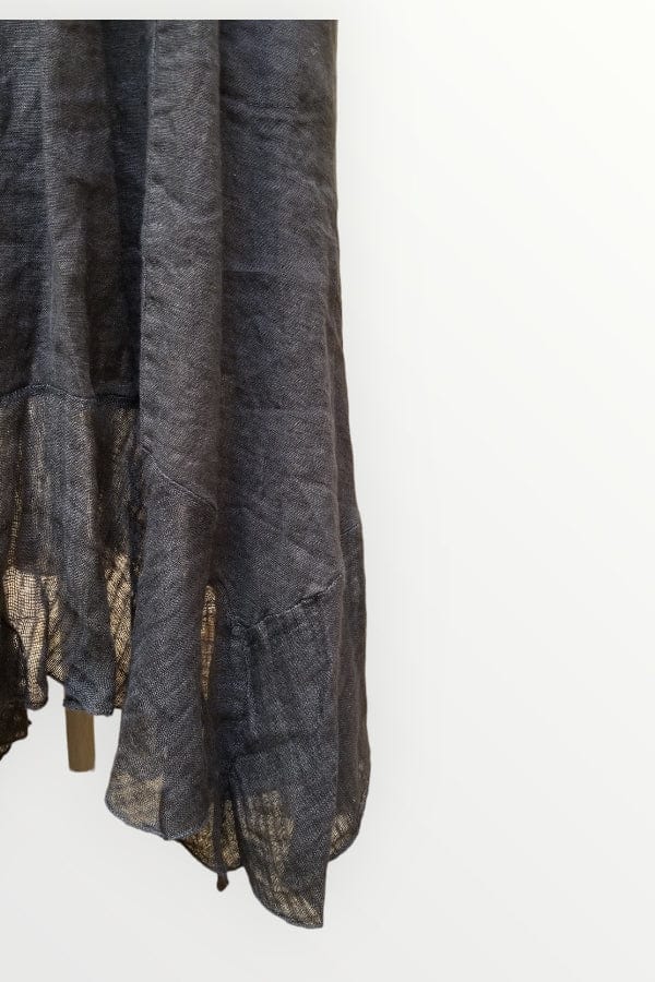 Inizio Women's Dress Magic with Lace, Inizio Italian Linen Dress 3/4 sleeve