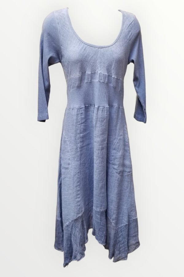 Inizio Women's Dress Maldive SW / S Magic with Lace, Inizio Italian Linen Dress 3/4 sleeve