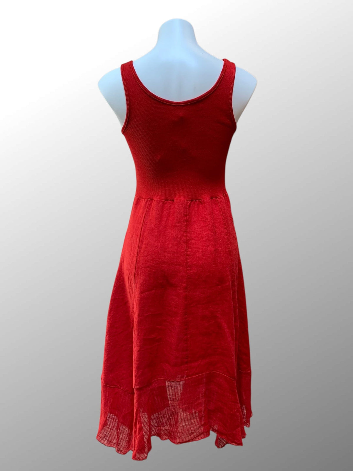 Inizio Women's Dress Romantic Dress with Lace, Inizio Italian Linen