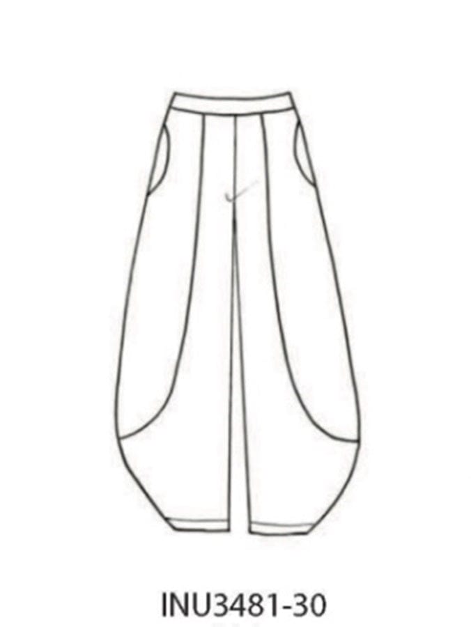 Inizio Women&#39;s Jacket Light Linen Pant by Inizio - Black Stripes