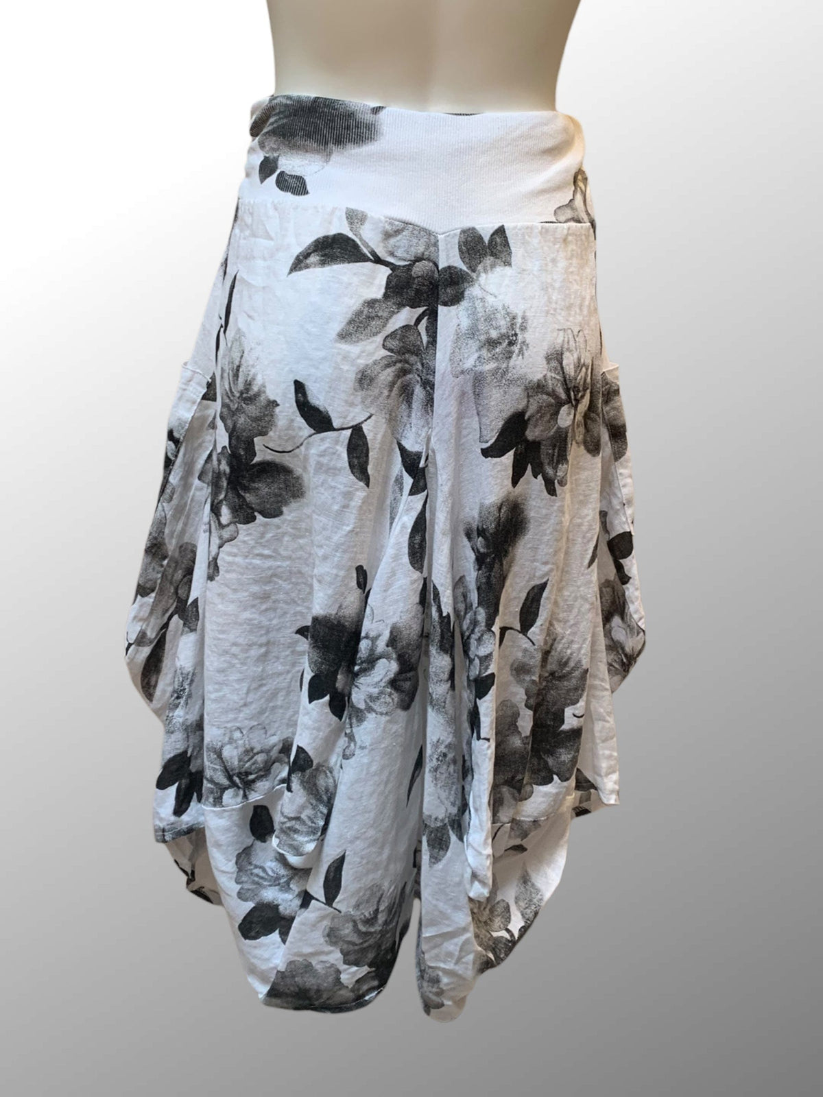 Inizio Women's Skirt Linen Magic Skirt from Inizio - Flowers