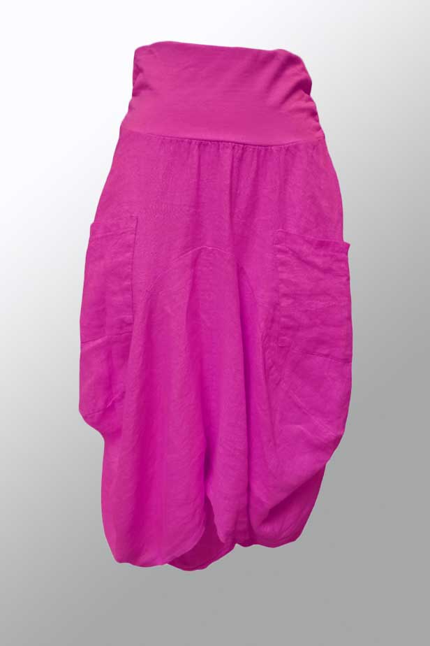 Inizio Women's Skirt Plum / S Linen Magic Skirt from Inizio - solid colors
