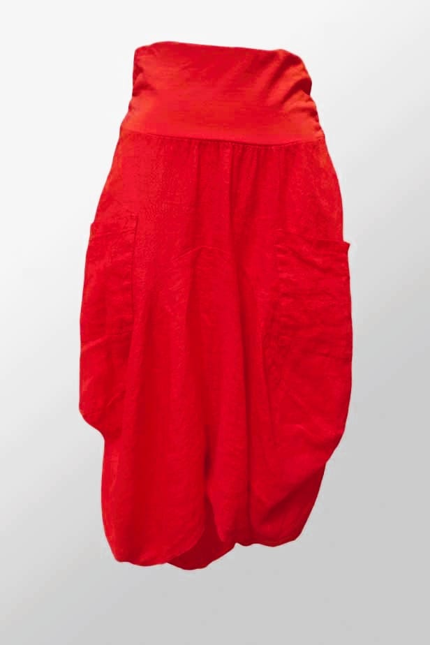 Linen Magic Skirt from Inizio - solid colors