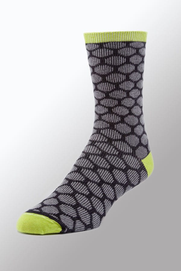 Yellow and gray store dress socks