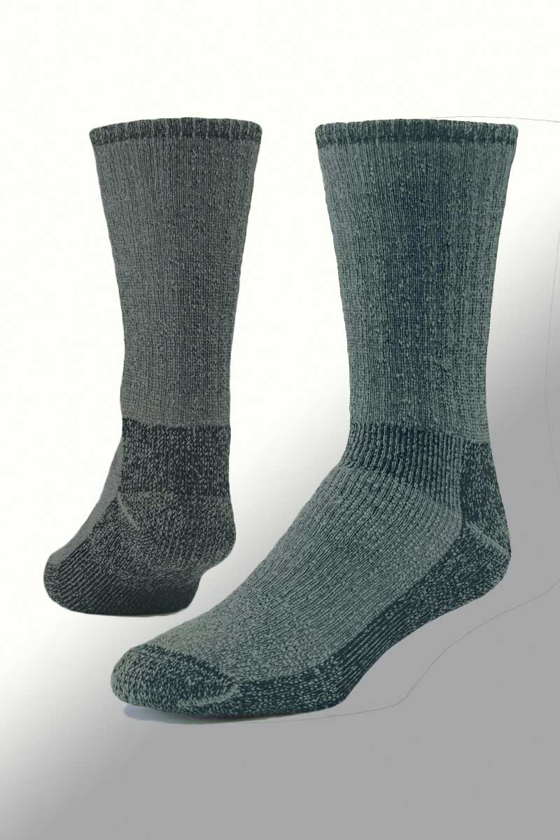 Maggie&#39;s Unisex Socks Grey-Green / 9-11 (women) Organic Wool Crew Socks - medium weight