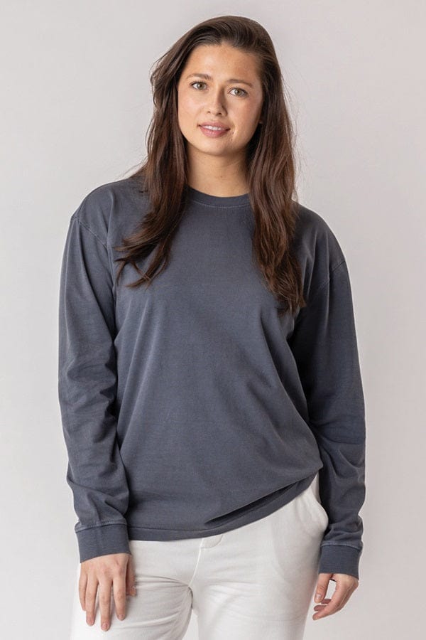 Maggie's unisex T-shirt Infinity Blue / M Longsleeve crew