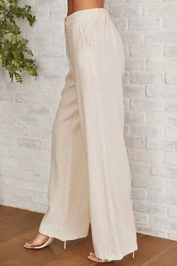 Italian Linen Lace Camisole Natural Clothing Company