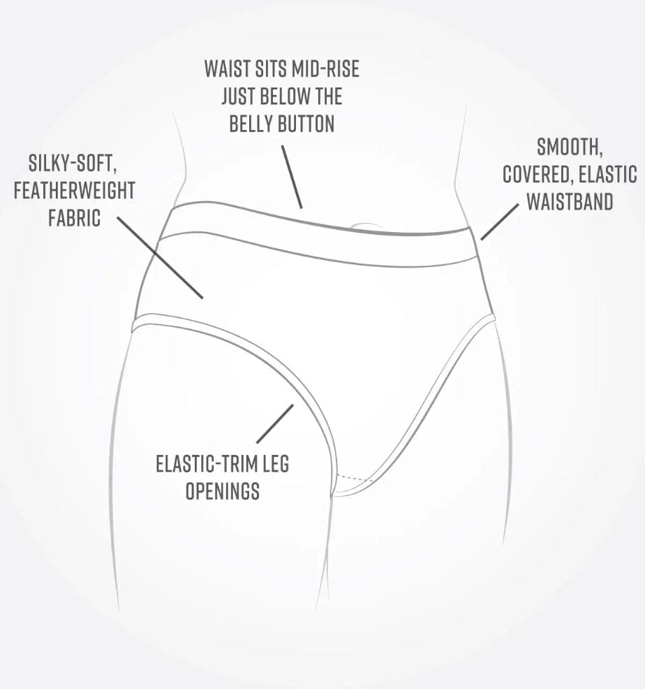 Organic Cotton Pantie - Bikini (2-pack) - Natural Clothing Company