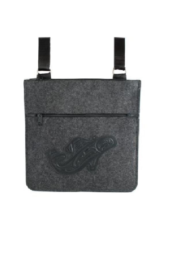 Panabo bag Salmon-Black / one size Wool Felt Messenger Bag - Corrine Hunt