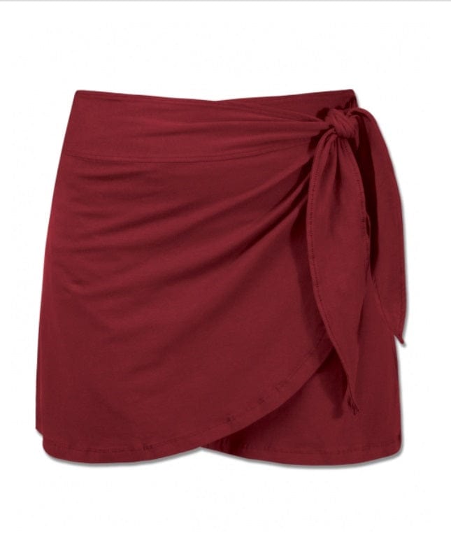 Soul Flower Women&#39;s Skirt Cabernet / M Organic Cotton Wrap Skirt