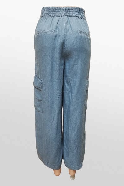 SoyaConcept Women&#39;s Pants Tencel Wide Leg Pants in Denim 0575