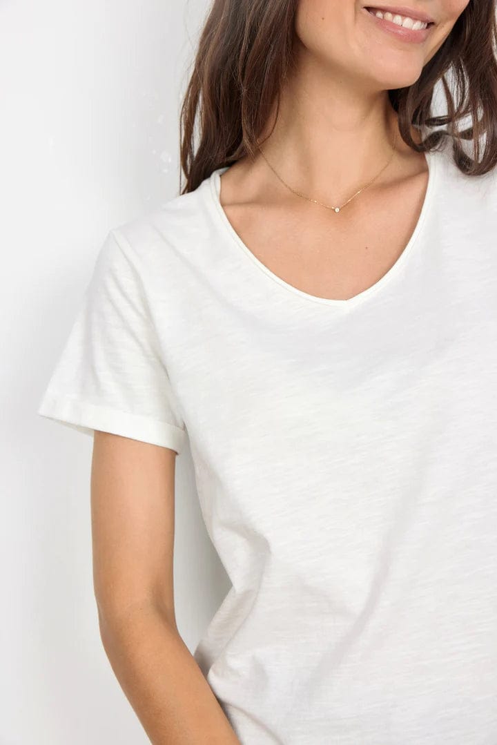 SoyaConcept Women&#39;s Short Sleeve Top 100% Organic Cotton  V-neck Top
