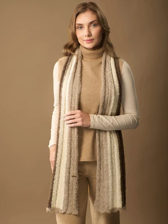 Wuaman Hat women Alpaca Boucle Scarf, Hat or Hand Warmers