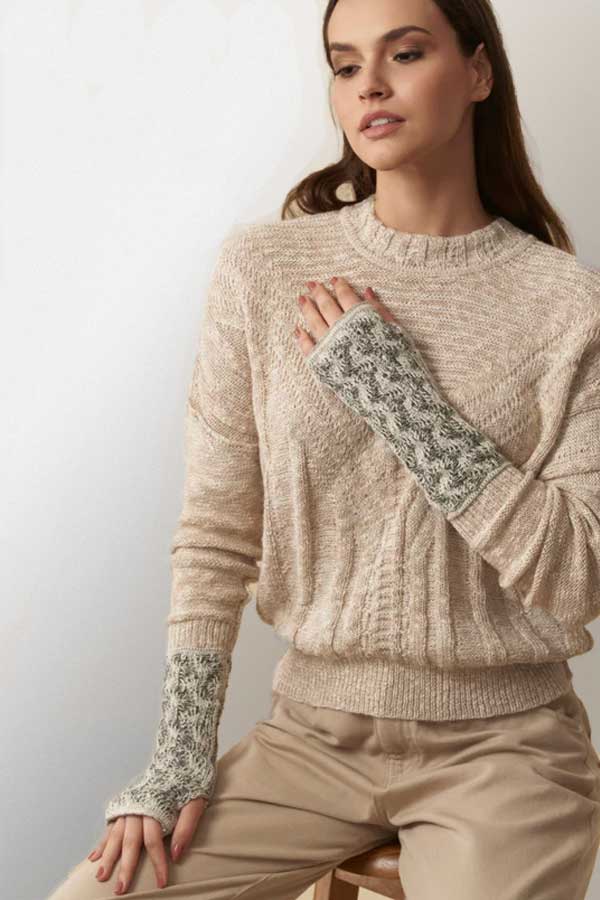 Wuaman Scarf Grey / Hand Warmers Alpaca Scarf or Hand Warmers-Penelope