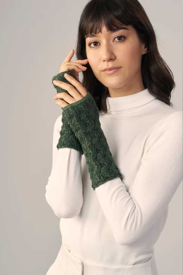 Wuaman Scarf Olive / Hand Warmers Alpaca Scarf or Hand Warmers-Penelope