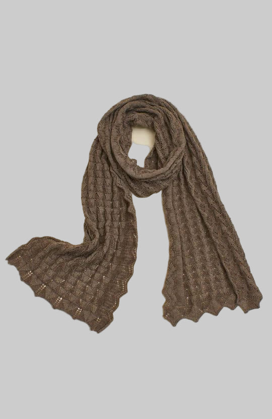 Wuaman Scarf Taupe / one size Alpaca Scarf - Penelope