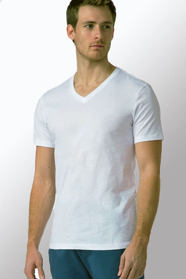 Bgreen Men&#39;s Underwear S Men&#39;s Organic Cotton V-neck Undershirt