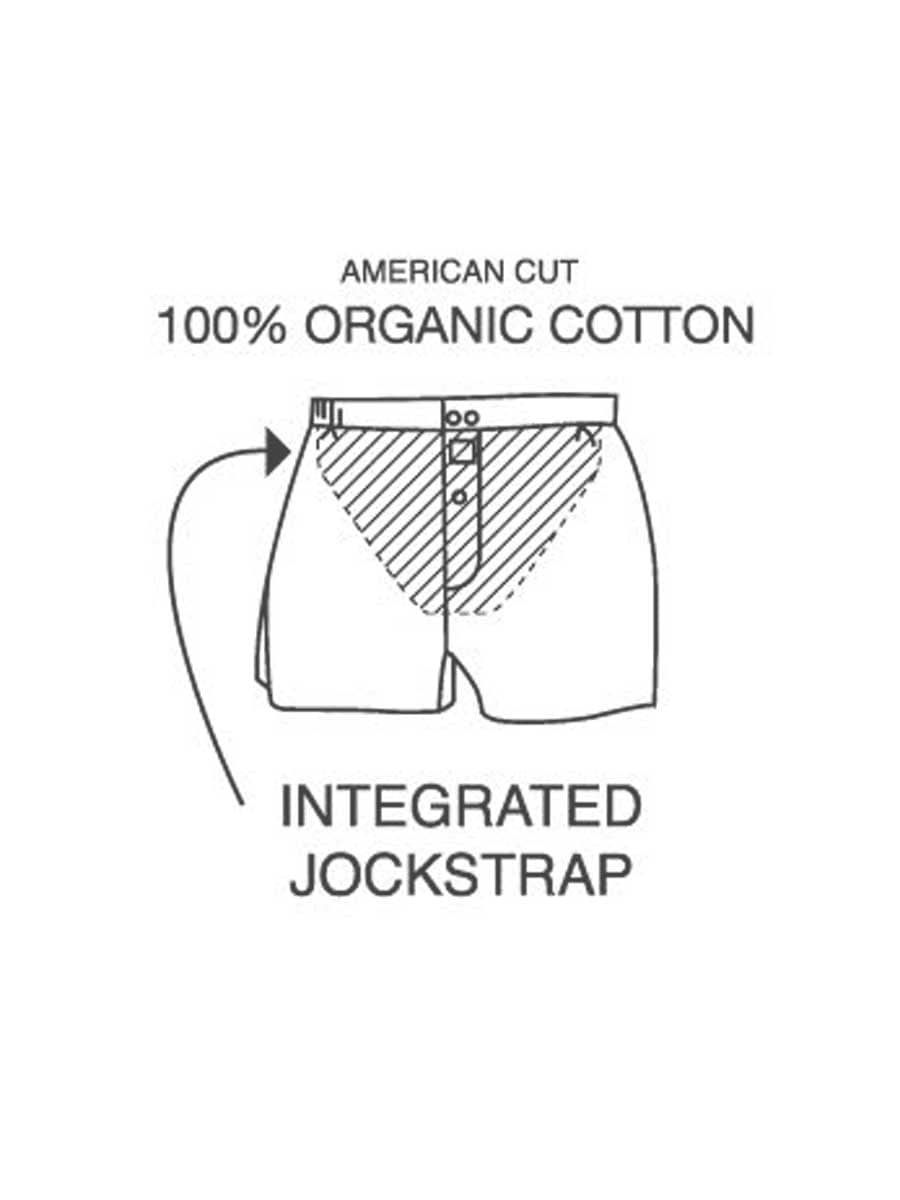 Billybelt Men's Underwear Men's Organic Cotton Boxers - Pineapple