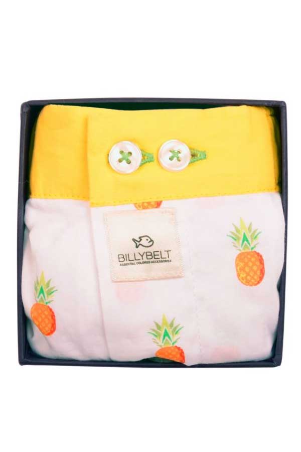 Billybelt Men's Underwear Men's Organic Cotton Boxers - Pineapple