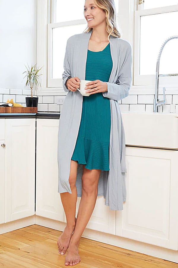 Blue Canoe Women's Robes Silver Grey / M Organic Cotton Women's Robe