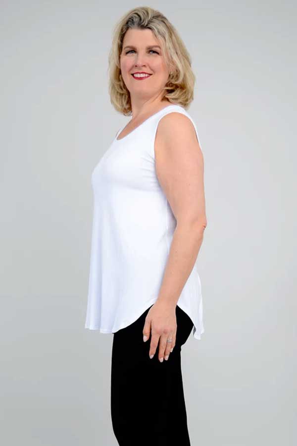 Blue Sky Women's Sleeveless Top Scoop neck Sleeveless Tank Top - Jazz